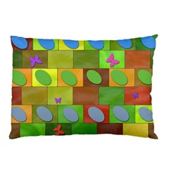 Easter Egg Happy Easter Colorful Pillow Case (two Sides)