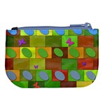 Easter Egg Happy Easter Colorful Large Coin Purse Back