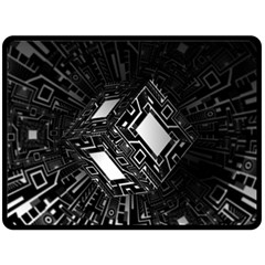 Technoid Future Robot Science Fleece Blanket (large)  by Sapixe