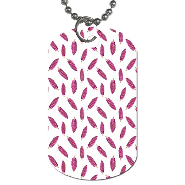 Cacao Fruits Pattern Dog Tag (Two Sides)