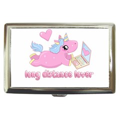 Long Distance Lover - Cute Unicorn Cigarette Money Cases by Valentinaart