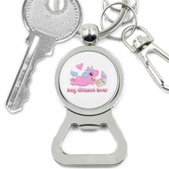 Long Distance Lover - Cute Unicorn Bottle Opener Key Chains by Valentinaart