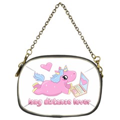 Long Distance Lover - Cute Unicorn Chain Purses (one Side)  by Valentinaart