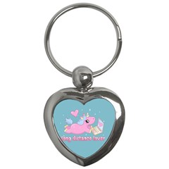 Long Distance Lover - Cute Unicorn Key Chains (heart) 