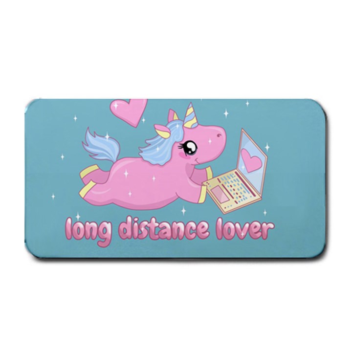 Long distance lover - Cute Unicorn Medium Bar Mats