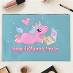 Long distance lover - Cute Unicorn Cosmetic Bag (XXL)  Back