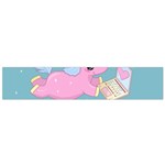 Long distance lover - Cute Unicorn Small Flano Scarf Back