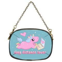 Long Distance Lover - Cute Unicorn Chain Purses (two Sides)  by Valentinaart