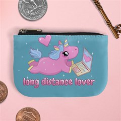 Long Distance Lover - Cute Unicorn Mini Coin Purses by Valentinaart