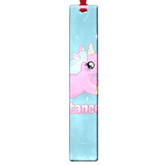 Long Distance Lover - Cute Unicorn Large Book Marks by Valentinaart