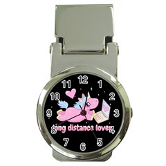 Long Distance Lover - Cute Unicorn Money Clip Watches by Valentinaart