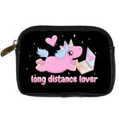 Long Distance Lover - Cute Unicorn Digital Camera Cases by Valentinaart