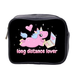 Long Distance Lover - Cute Unicorn Mini Toiletries Bag 2-side by Valentinaart