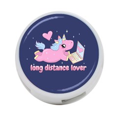 Long Distance Lover - Cute Unicorn 4-port Usb Hub (two Sides)  by Valentinaart