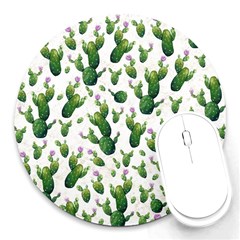 Cactus Pattern Round Mousepads