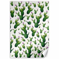 Cactus Pattern Canvas 12  X 18   by Valentinaart