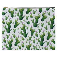 Cactus Pattern Cosmetic Bag (xxxl)  by Valentinaart