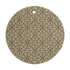 Modern Baroque Pattern Ornament (round) by dflcprints