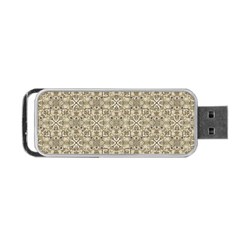 Modern Baroque Pattern Portable Usb Flash (two Sides) by dflcprints