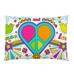 Love Peace Feelings Nature Pillow Case by Sapixe