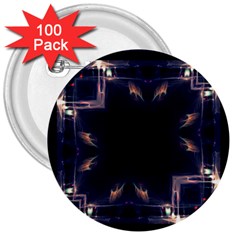 Cosmos Kaleidoscope Art Pattern 3  Buttons (100 Pack)  by Sapixe