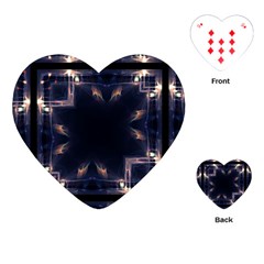 Cosmos Kaleidoscope Art Pattern Playing Cards (heart)  by Sapixe