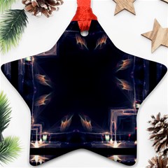 Cosmos Kaleidoscope Art Pattern Star Ornament (two Sides) by Sapixe