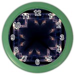 Cosmos Kaleidoscope Art Pattern Color Wall Clocks Front