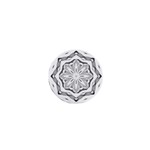 Mandala Pattern Floral 1  Mini Magnets Front