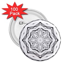 Mandala Pattern Floral 2 25  Buttons (100 Pack)  by Sapixe