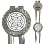 Mandala Pattern Floral 3-in-1 Golf Divots Front