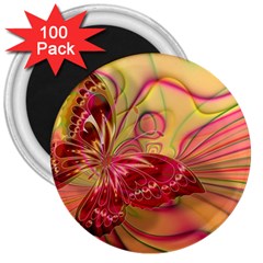 Arrangement Butterfly Aesthetics 3  Magnets (100 Pack) by Sapixe