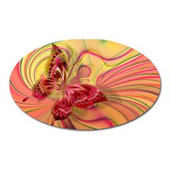 Arrangement Butterfly Aesthetics Oval Magnet by Sapixe