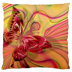 Arrangement Butterfly Aesthetics Large Cushion Case (two Sides) by Sapixe