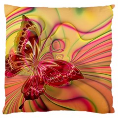 Arrangement Butterfly Aesthetics Large Flano Cushion Case (one Side)