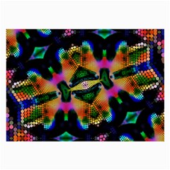 Butterfly Color Pop Art Large Glasses Cloth (2-side) by Sapixe