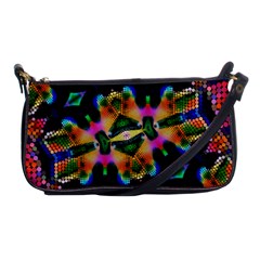 Butterfly Color Pop Art Shoulder Clutch Bags by Sapixe