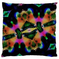 Butterfly Color Pop Art Large Flano Cushion Case (one Side) by Sapixe