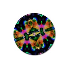 Butterfly Color Pop Art Magnet 3  (round) by Sapixe