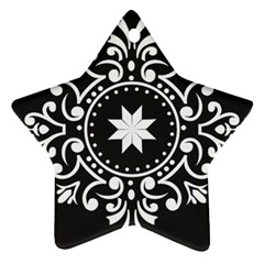 Table Pull Out Computer Graphics Star Ornament (Two Sides)