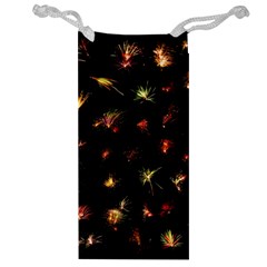 Fireworks Christmas Night Dark Jewelry Bags by Sapixe