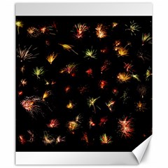 Fireworks Christmas Night Dark Canvas 20  X 24   by Sapixe