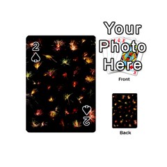 Fireworks Christmas Night Dark Playing Cards 54 (mini)  by Sapixe