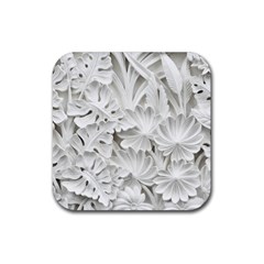 Pattern Motif Decor Rubber Coaster (square)  by Sapixe