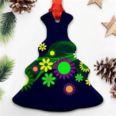 Flower Power Flowers Ornament Ornament (christmas Tree)  by Sapixe