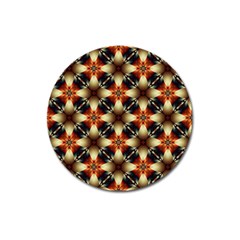 Kaleidoscope Image Background Magnet 3  (Round)