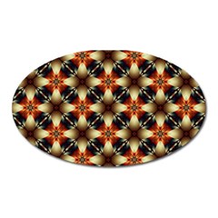 Kaleidoscope Image Background Oval Magnet