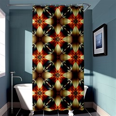 Kaleidoscope Image Background Shower Curtain 36  x 72  (Stall) 