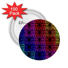 Rainbow Grid Form Abstract 2 25  Buttons (100 Pack)  by Sapixe