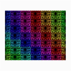 Rainbow Grid Form Abstract Small Glasses Cloth by Sapixe